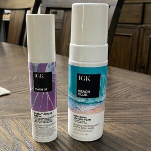 IGK Cash In Instant Repair Serum - Purple and White
